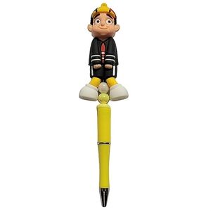 Quico El Chavo Del 8 Custom Beaded Ballpoint Twist Pen Topper Black Yellow